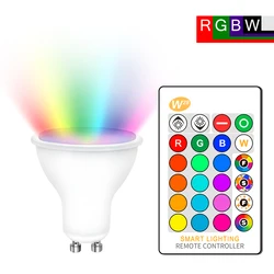 GU10 LED Lampe RGB 8W RGBW RGBWW GU10 Led Flecken Licht 220V 110V RGB Lampe Bombillas Led GU 10 16 Farben Mit Fernbedienung