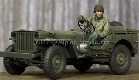 1:35 Resin kit  US Jeep Driver