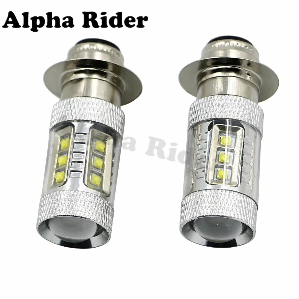 LOW HIGH BEAM FOR YAMAHA RAPTOR 660 SUPER WHITE 80 Watt LED HEADLIGHTS BULBS