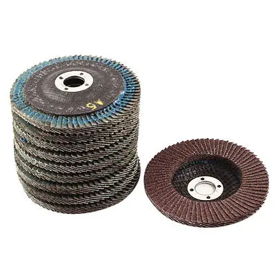 16mmx100mm 60# 80# 120 #240 #320# Grit Fan Type Abrasive Flap Sanding Discs Polishing Wheels 10Pcs