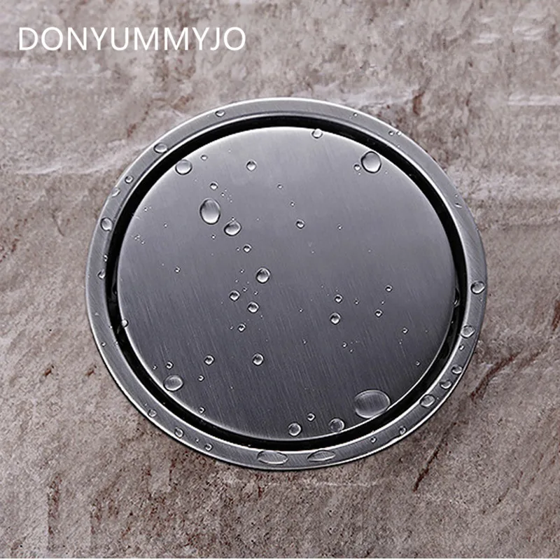 DONYUMMYJO 304 Stainess Steel Bathroom Floor Drain Round Grate Waste Drainer Floor Filler