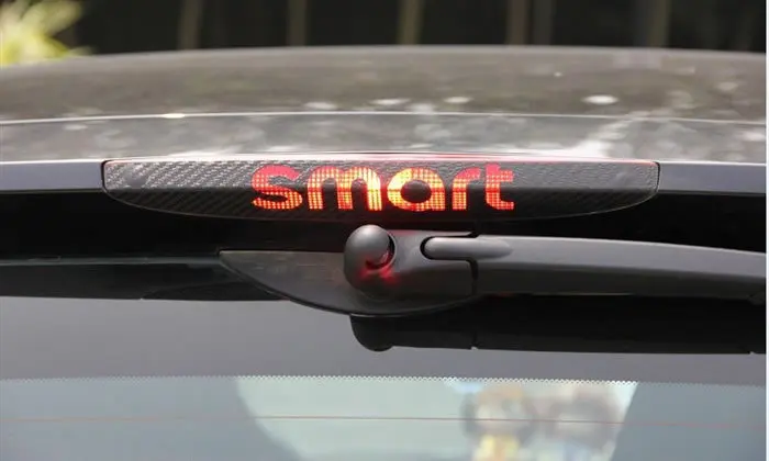 Aliauto Car Styling Carbon Fiber Vinyl Sticker High Brake Light Sticker Special Designed For Smart Fortwo Forfour