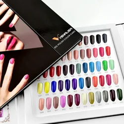 Venalisa nail manicure supply gel polish color chart display soak off led nail gel color book