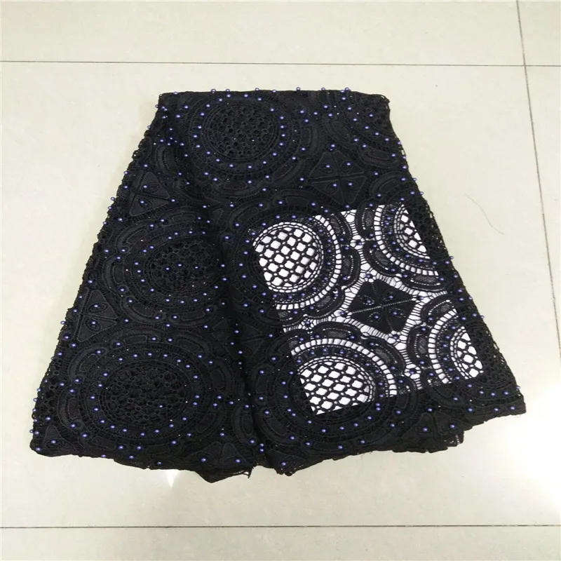 African lace fabric 2018 high quality african French tulle lace fabric guipure nigerian lace fabrics 5 yards lemon green KC5-55