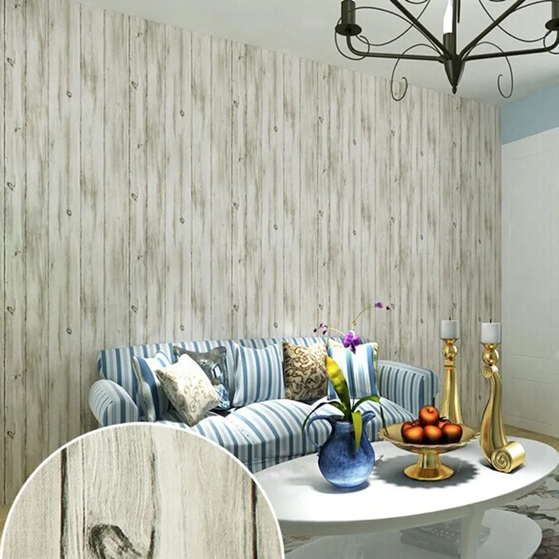 wellyu High - grade cloth wood - free wallpaper living room full of paste the background of the sofa  personalized wallpaper