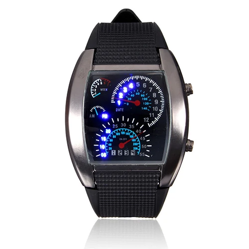 Mode Männer Edelstahl Luxury Sport Analog Quarz LED Handgelenk Digital Military Uhr Top Luxus Elektronik Uhren