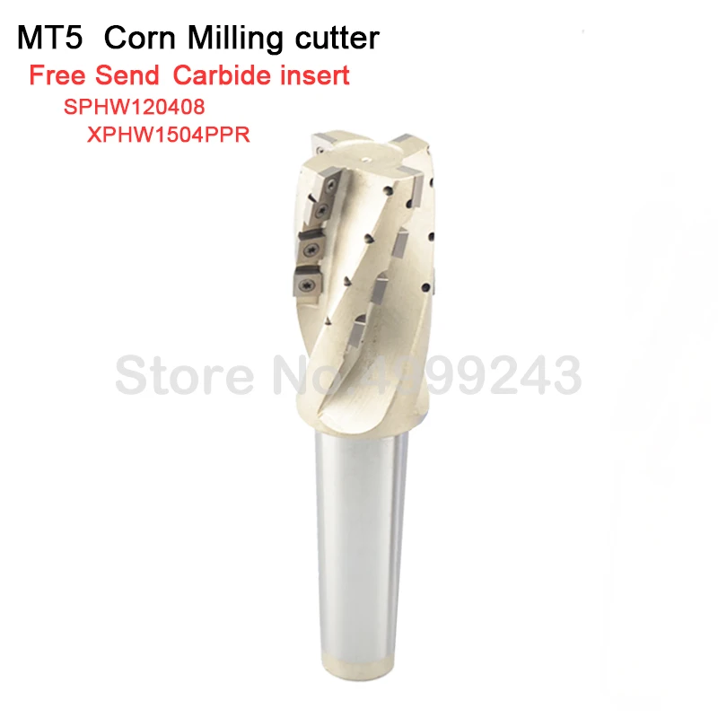 MT5  50  63 SPHW120408 XPHW1504PPR Insert corn milling cutter Rough milling cutter Rod Side Roughing Cutting Spiral Groove Machi