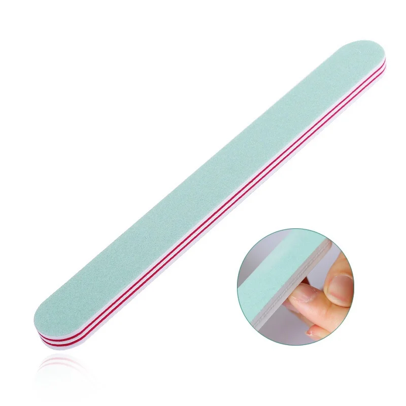 Wholesale Manicure Nail Buffer Washable Nail File Sponge Buffing Sanding Nail Art Polish Strip Grit Nail Salon Tool 500pcs/lot