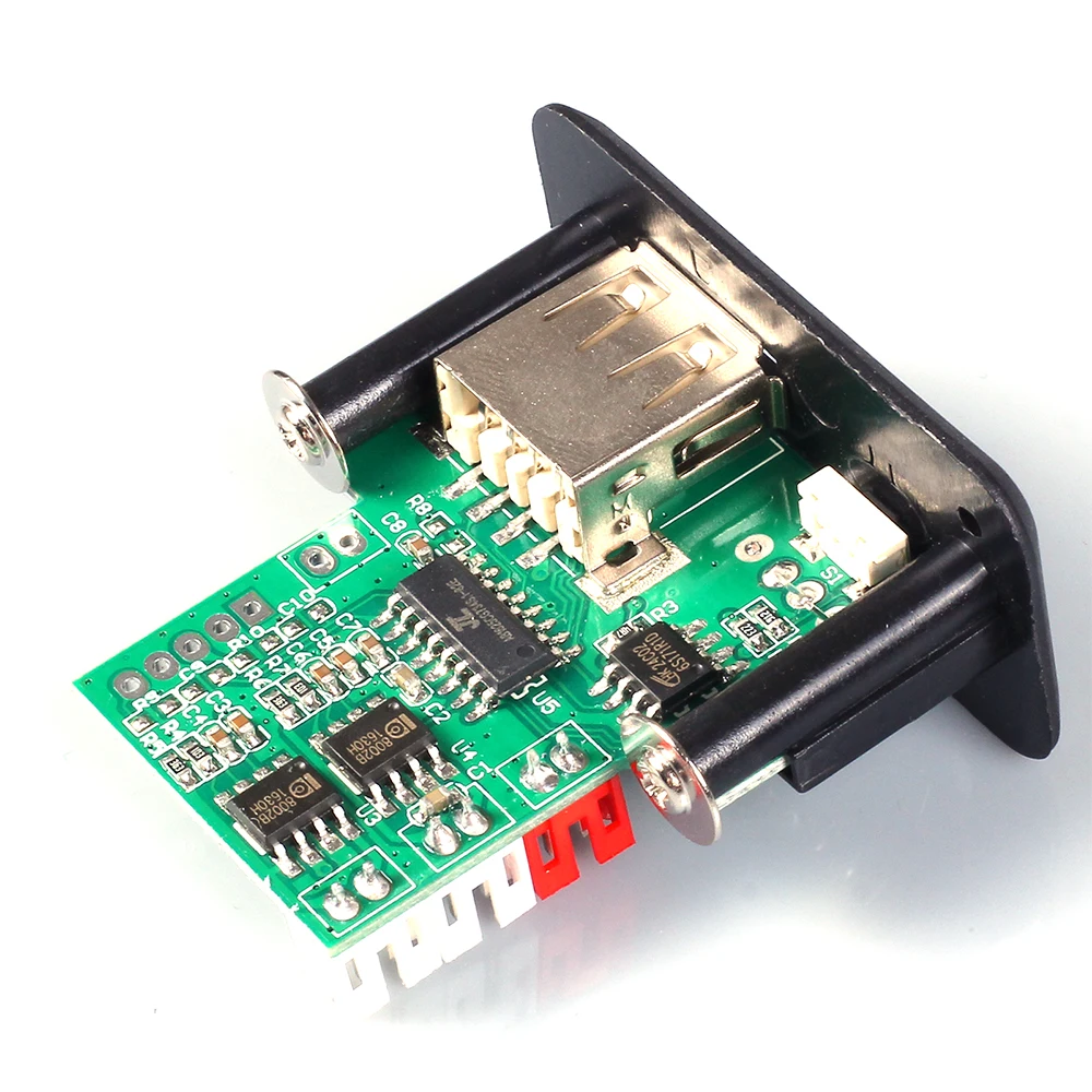 Placa decodificadora de altavoz, amplificador USB con cable de Control remoto, Mini 5V, 3 W x 2, módulo de decodificación MP3, WAV U disk, tarjeta TF