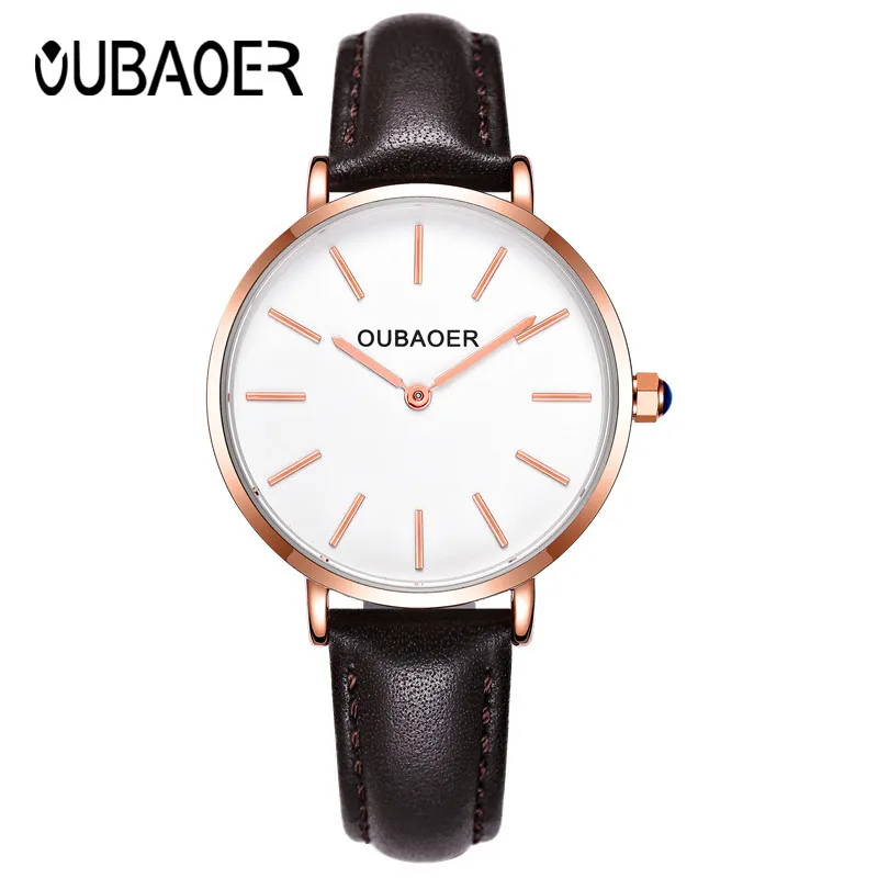

Quartz Ladies Wristwatch female Rhinestone Dial OUBAOER Top Brand luxury Watch Women Dress watches Montre Femme Reloj Mujer