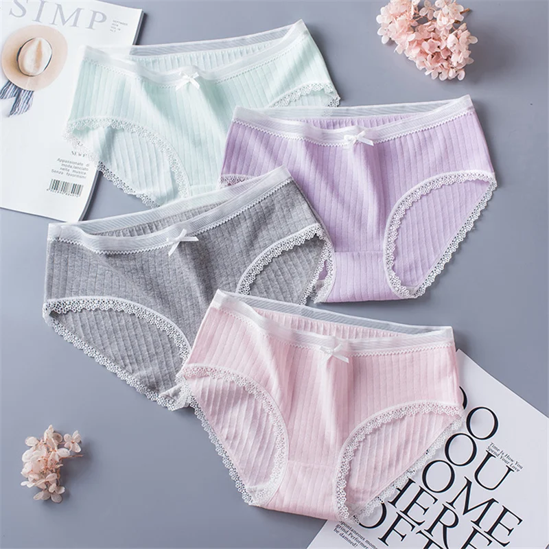 9 Colors Women's panties cotton lace sexy lingerie ladies underwear female casual underpants women briefs wholesale intimates