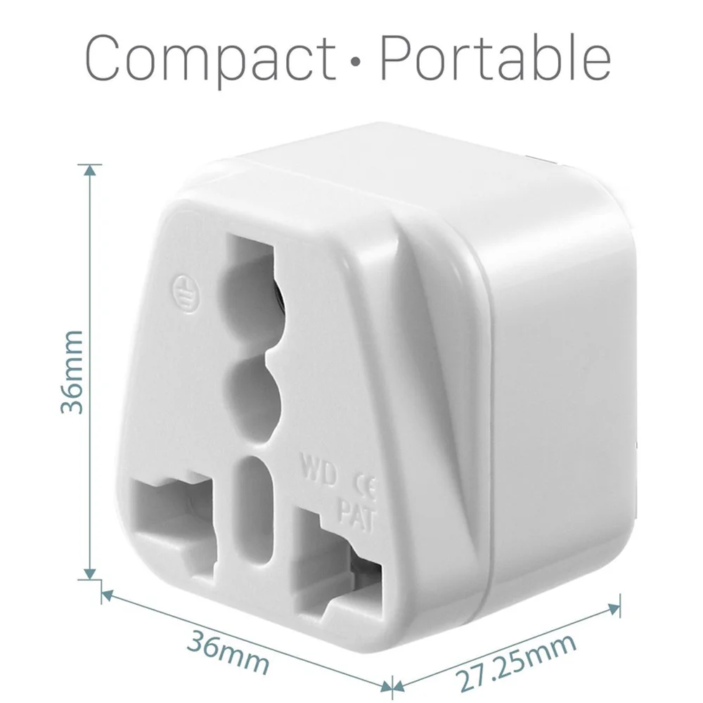 Black White 250v 10a Copper IEC320 C13 C14 Receptacle PDU UPS outlet convert connector wdi-320 2 in 1 power adapter plug