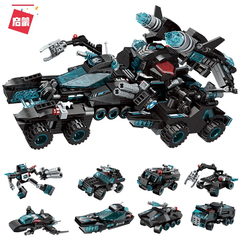 

Enlighten Building Block High-Tech Era 8 in1 the Legend of Chariot Shadow Pulse Combat Vehicle Educational Bricks Toy