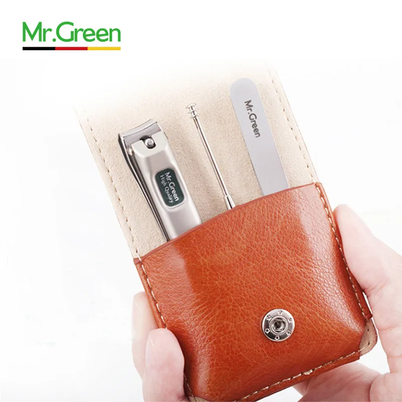 MR.GREEN  Manicure Set Professional Stainless steel nail clippers Tweezer  Ear spoon