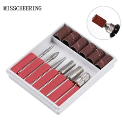 1set Diamant Drehen Elektrische Nagel Datei Häutchen Cutter Nagel Bohrer Schleifpapier Pediküre Maniküre Reinigung Sander Zubehör