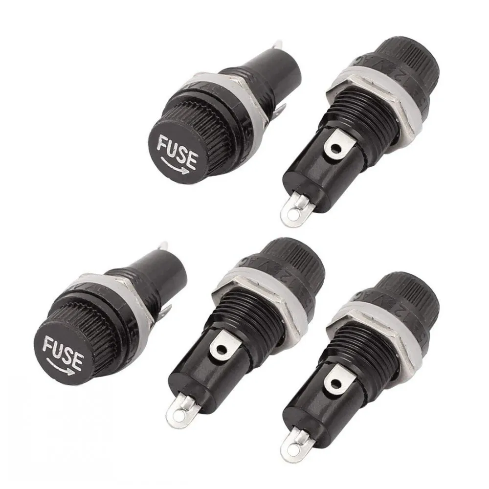 50 Stück 5*20mm Schwarze Sicherungshalter 5X20 Schwarze Sicherungsrohr-Sockelhalterung für 5*20 Sicherungs-Panelmontage-Halterungen – Detail 5