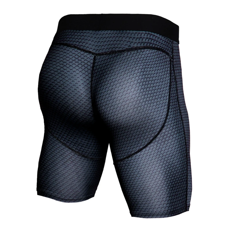 Szybkie suche legginsy do biegania męskie krótkie legginsy treningowe Sport Fitness dopasowane spodenki kompresyjne trening siłownia krótkie spodnie