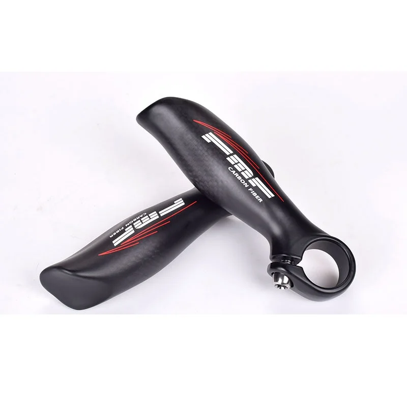 1 Pair Carbon Fiber Mountain Bike Bicycle Connector Rest Handlebar Durable Comfortable Small Auxiliary Handlebar Bcycle Parts