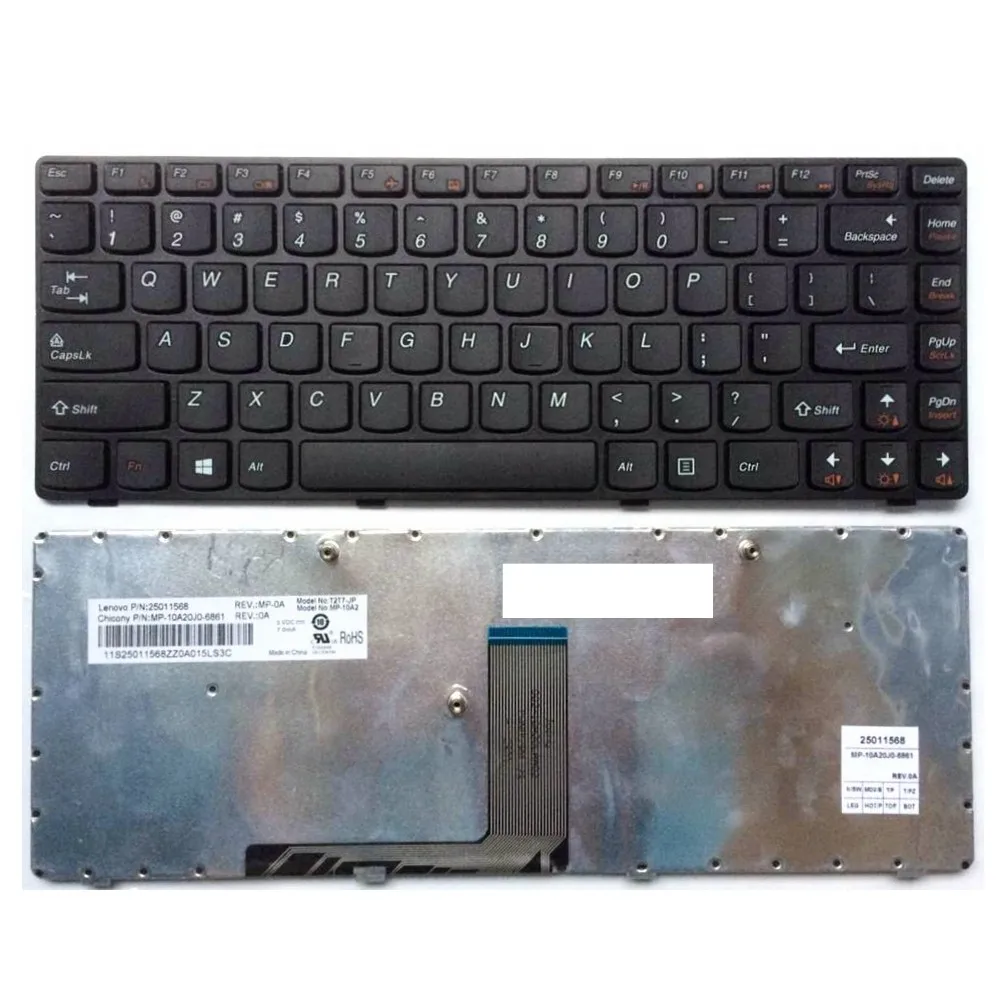 US Black New English Replace laptop keyboard For Lenovo B4306A B4301A B4310G B4311A B4320G G4322A B4330G B4301A B4301A B4302A