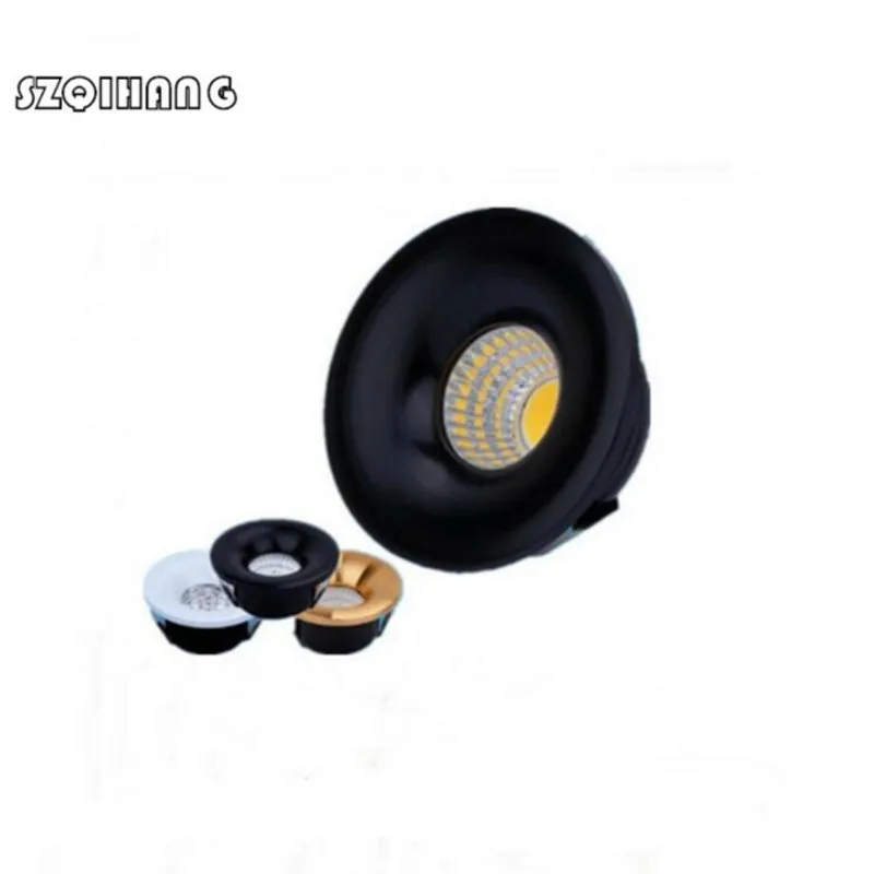 

Hight Light LED Downlights Round 5W COB Mini Spot Recessed Dimmable Down Lamp for Cabinet 110V 220V Home Lights