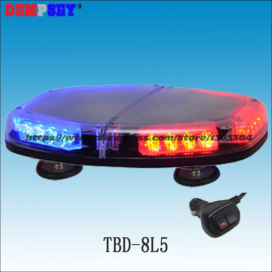 

Dempsey High quality LED mini lightbar,Car Roof Flash Strobe,Magnets,12/24V Car Flashing Emergency Warning Police Light(TBD-8L5)