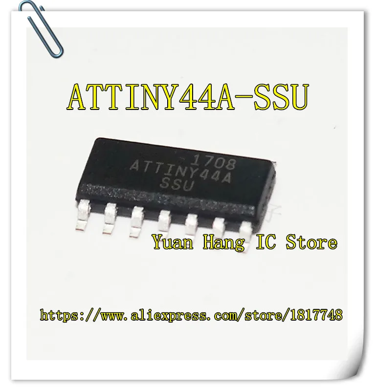 10 ชิ้น/ล็อต ATTINY44A-SSU ATTINY44A ATTINY44 SOP14 ใหม่