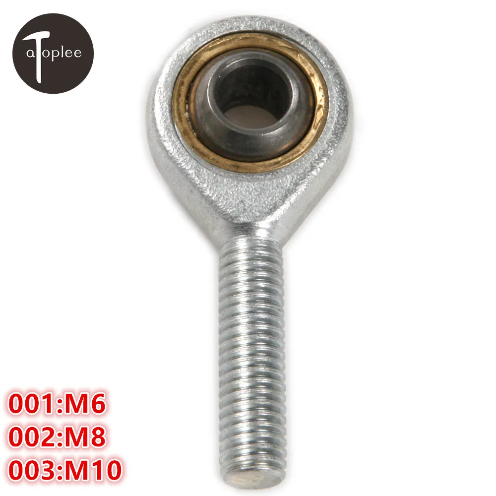 

1PCS Male M6 M8 M10 Ball Bearing Fish Eye Rod End Joint Bearing External Thread Auto Damper Oscillating Bearing