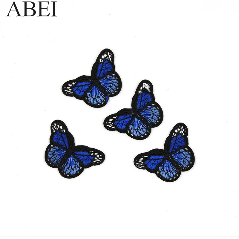 10pcs/lot Embroidered Butterfly Patches for Girl Dress Iron Women Clothes Appliques Diy Clothing Stickers Backpack Shoes Badge