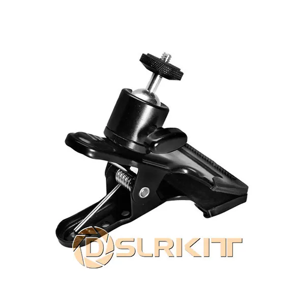 บิ๊กการถ่ายภาพสตูดิโอฉากหลังพื้นหลังคลิปหนีบกับ1/4 "สกรู360หมุนมินิบอลหัวหน้า