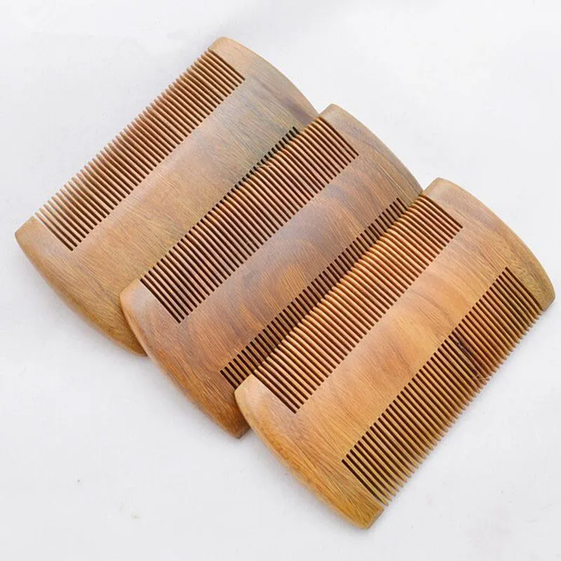 

10pc Brazil Natural Green sandalwood Wooden Comb hair Massage No-static Hair Brush Wood Combs beard hairbrush massager lice comb