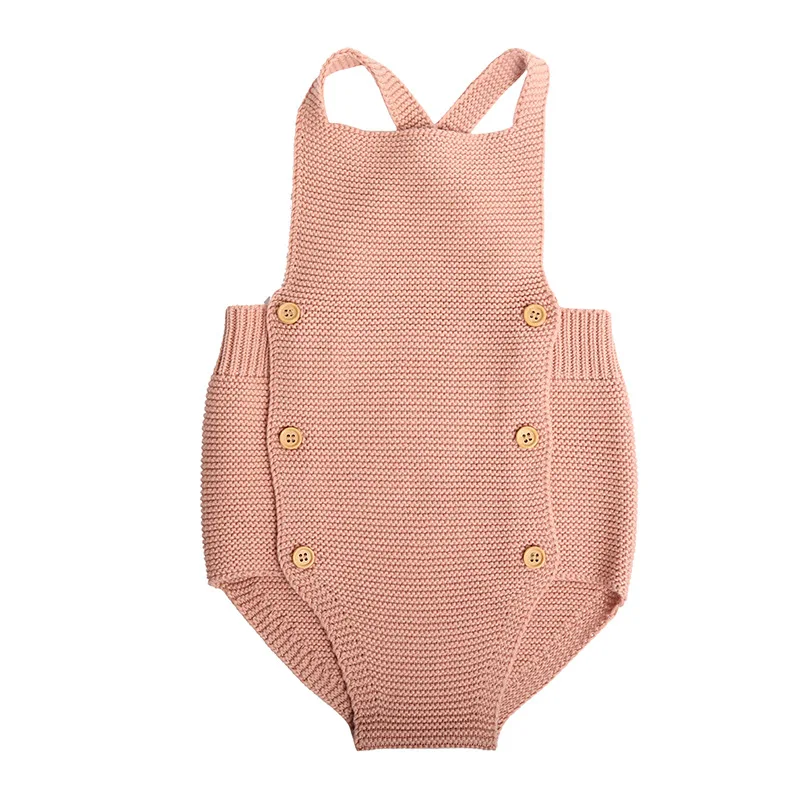 New 2022 Baby Boys Girls Rompers Baby Girl Clothing Jumpsuit Infant Clothing Baby Boy Clothes Sleeveless Newborn Knitted Romper