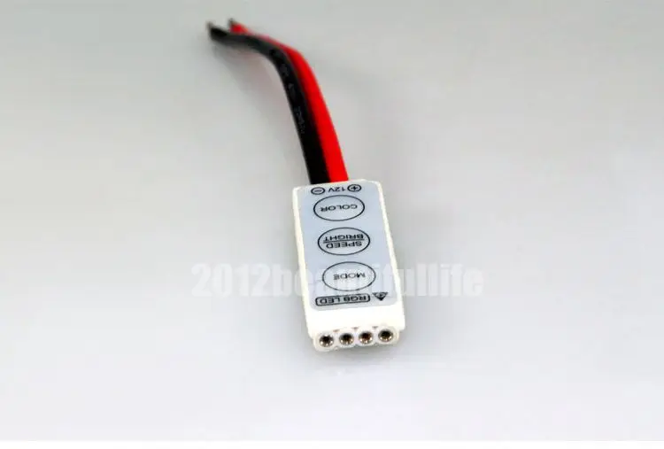 3 Keys Mini RGB Controller Dimmer 12-24V for 5050 3528 RGB LED Strip Light