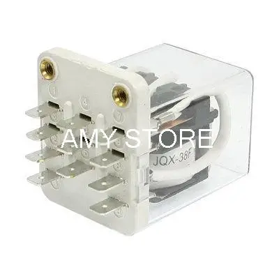 

JQX-38F-3Z Coil 40A 12V/24VDC 24V/110V/220V/380VAC 3PDT 3NO+3NC 11 Pin High Power Electronmagnetic Relay or Socket