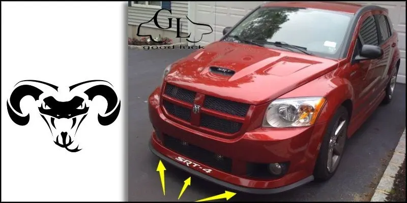 Bumper Lip Deflector Lips For Dodge Caliber Front Spoiler Skirt For TG Friends to Car Tuning / Body Kit / Strip