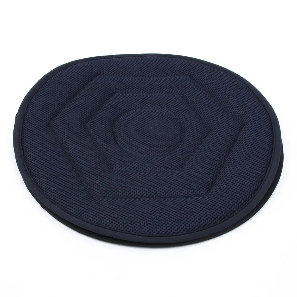 Original Cotton Car Non-slip Seat Cushion 360 Rotating Geometric Pattern Revolving Memory Swivel Foam Mobility Aid Seat Cover