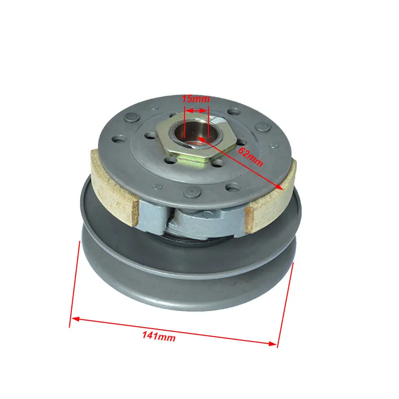 

Motorcycle Belt Pulley Driven Wheel Clutch Assembly Cover Component for GY6 125cc 150cc 152QMI 157QMJ Moped Scooter TaoTao