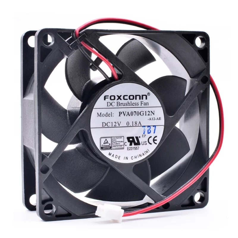 Original PVA070G12N 7cm 7025 7cm 12V 0.18A chassis power supply cooling fan