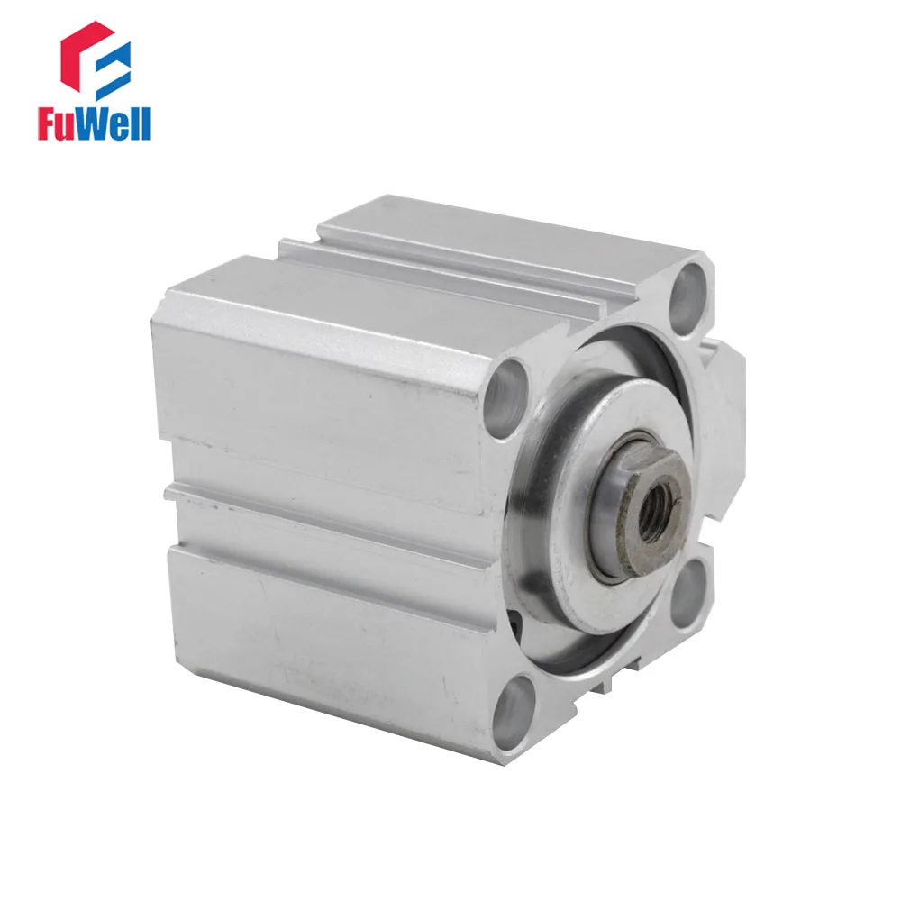 

SDA Pneumatic Air Cylinder 50mm Bore 5/10/15/20/25/30/40mm Stroke Aluminum Alloy Dual Action Pneumatic Component Cylinder