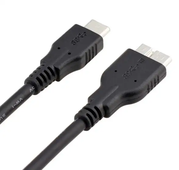 マイクロbのusb 3.0にusbタイプcケーブルタイプ-c ssdソリッドステートドライブケーブル携帯ハードドライブ用のmacbook proの13 "thinkpad x1タブレット