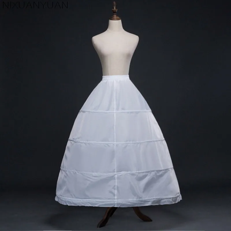 Nixuanyuan vestido de baile, acessórios para casamento, anáguas de crinolina, 4 armações