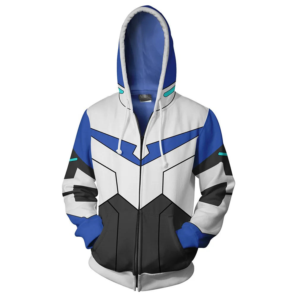 Anime Voltron Defender of the Universe Cosplay Costumi Lance Felpa zip Con Cappuccio uniformi Giubbotti costume di Halloween