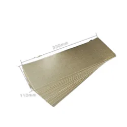 3 pces folha de mica de isolamento de papel resistente de alta temperatura para estações de solda de pistola de ar quente aquecedor de grelhar 330mm * 110mm