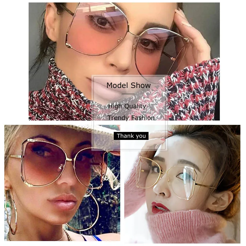 Fashion Oversized Sunglasses Women 2024 Brand Designer Big Square Sun Glasses Pearl Decoration Cat Eye Shades Butterfly Eyewear