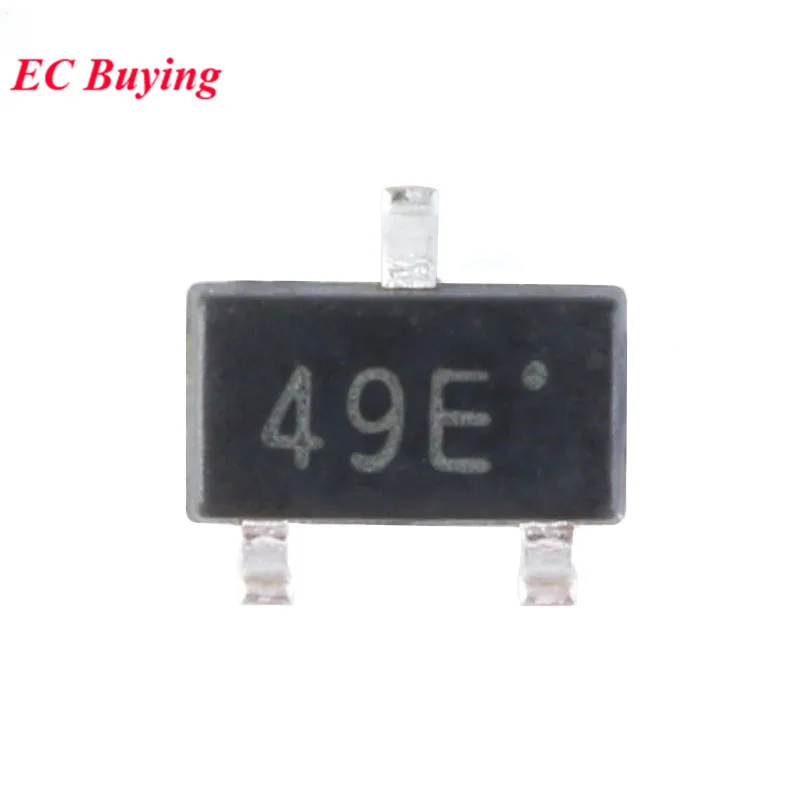 20Pcs/10pcs 44E 49E Hall Effect Sensor Switch SMD Hall Element SS49E AH49E A3144E SOT23 Sensor Switch Brushless Electric Motor