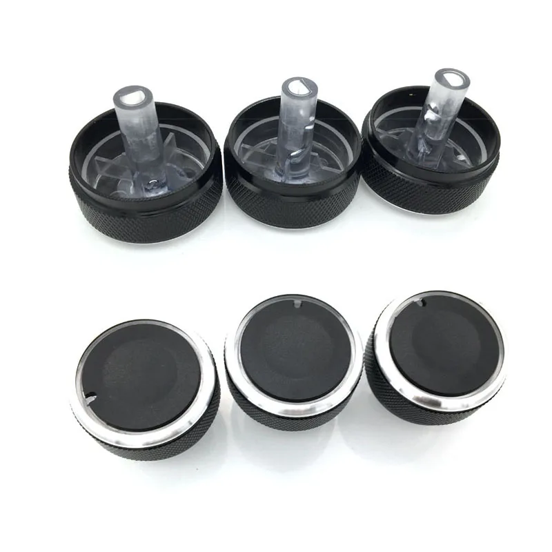 3pcs/Set Aluminum Alloy Car Air Conditioning Knobs AC Knob for Mazda 5 Mazda CX-7 Heat Control Switch Knob Car Accessories