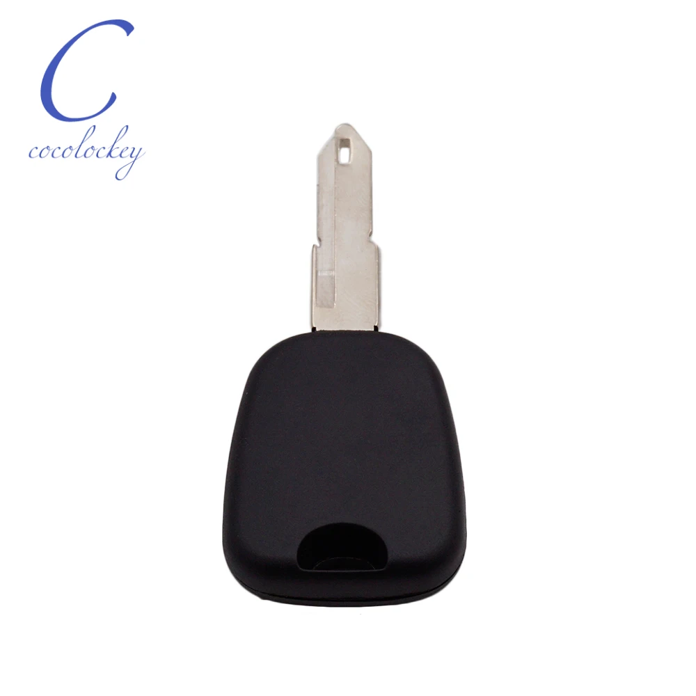 Cocolokey-carcasa para transpondedor de coche, carcasa Fob sin Chip para Peugeot 106, 206, 206CC, Chip de llaves sin cortar, modelo 206, 10 unids/lote