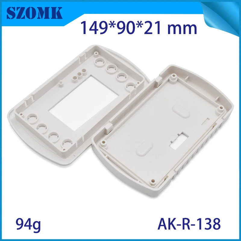 1Piece 149*90*21mm white plastic enclosure for LCD display szomk abs enclosure for PCB circult board plastic swith box