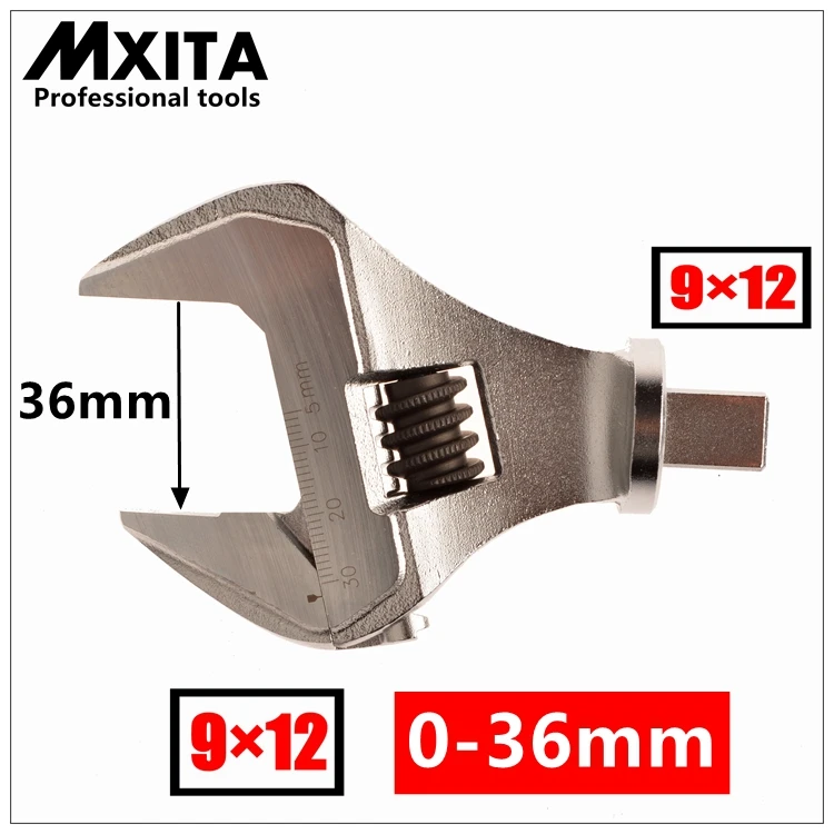 MXITA Adjustable Insert Ended  head Torque Wrench Interchangeable Torque Wrench  Hand Spanner