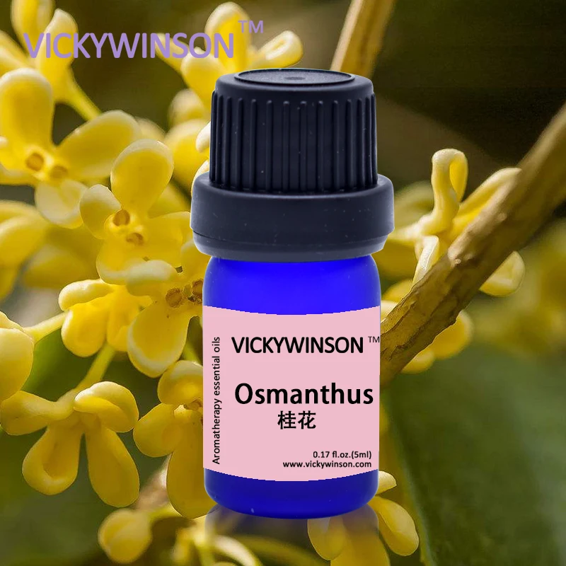 VICKYWINSON Repelling และผ่อนคลาย Plant Therapy Lymphatic Drainage Osmanthus น้ำมันธรรมชาติน้ำมัน Body Care 5Ml Deodorization