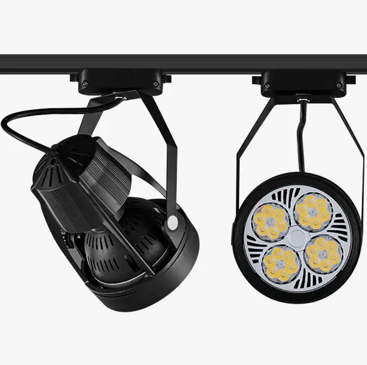 

led track lights 35W 40W par30 clothing spotlights backdrop shop shoe shop rail track light lamp CRI 85